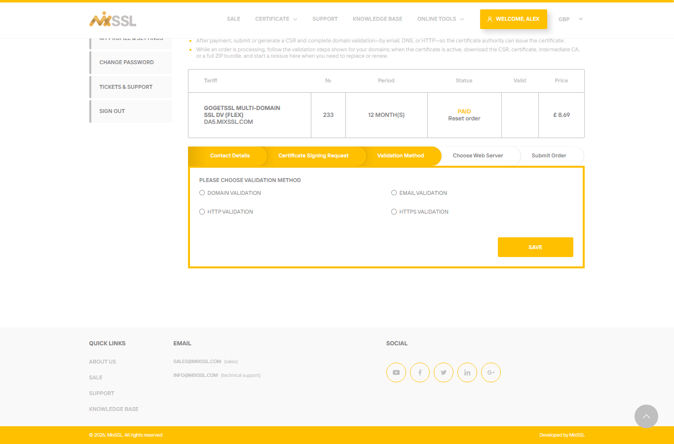 CSR verified and validation method step